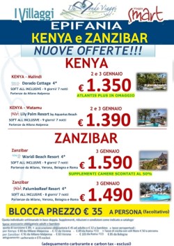 Epifania in KENYA e ZANZIBAR da € 1.350