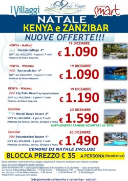 Natale in KENYA e ZANZIBAR da € 1.350